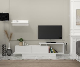 Hanah Home Mueble de TV Asos Blanco
